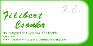 filibert csonka business card